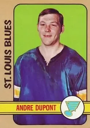 1972-73 Topps #19 - Andre Dupont - St. Louis Blues 1972-73 Topps #19 - Andre Dupont - St. Louis Blues