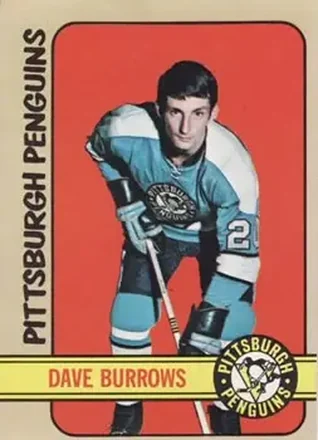 1972-73 Topps #82 - Dave Burrows - Pittsburgh Penguins 1972-73 Topps #82 - Dave Burrows - Pittsburgh Penguins