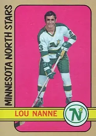1972-73 Topps #93 - Lou Nanne - Minnesota North Stars 1972-73 Topps #93 - Lou Nanne - Minnesota North Stars