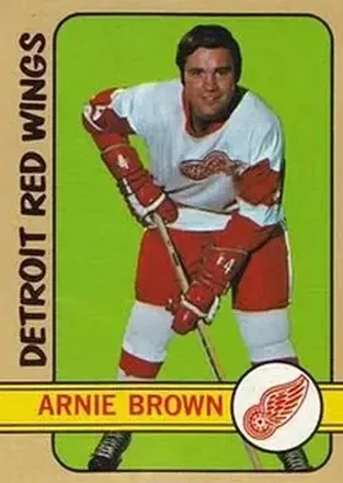 1972-73 Topps #111 - Arnie Brown - Detroit Red Wings 1972-73 Topps #111 - Arnie Brown - Detroit Red Wings