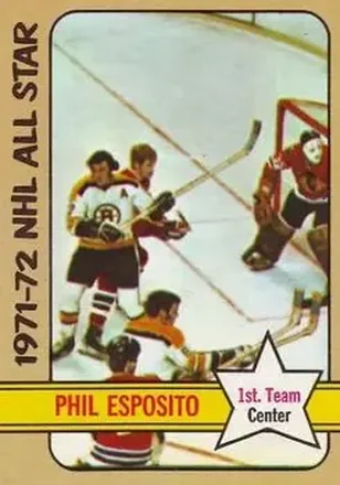 1972-73 Topps #124 - Phil Esposito - Boston Bruins 1972-73 Topps #124 - Phil Esposito - Boston Bruins