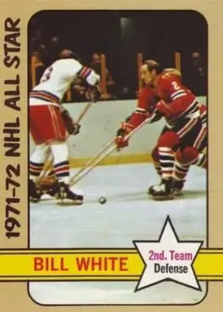 1972-73 Topps #128 - Bill White - Chicago Blackhawks