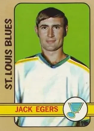 1972-73 Topps #147 - Jack Egers - St. Louis Blues