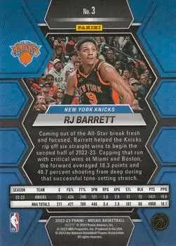 Back of RJ Barrett