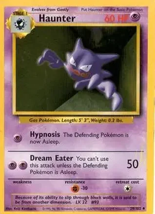 1999 Pokemon Base Set #29/102 - Haunter