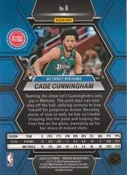 Back of Cade Cunningham