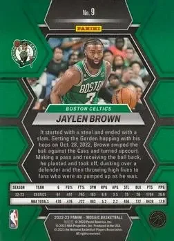 Back of Jaylen Brown