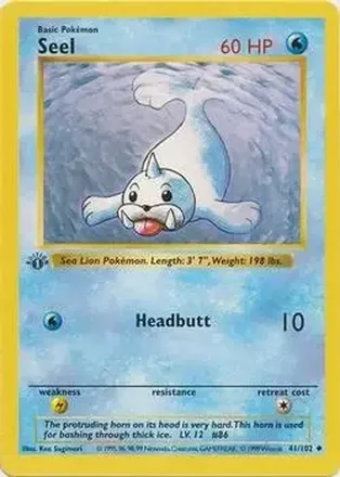1999 Pokemon Base Set 1st Edition #41/102 - カスミのパウワウ