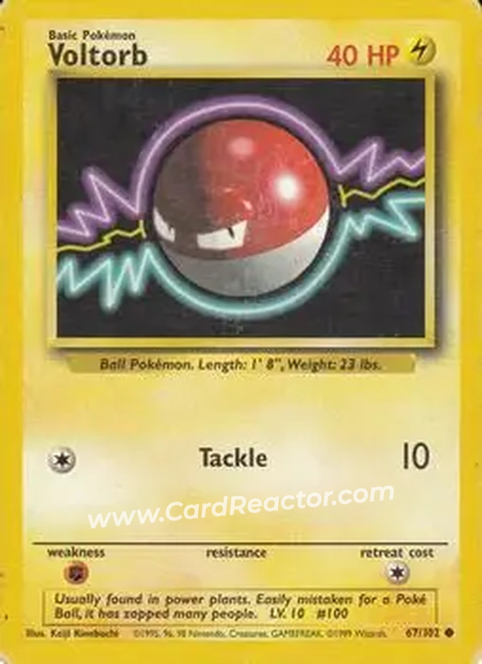 1999 Pokemon Base Set #67/102 - Voltorb