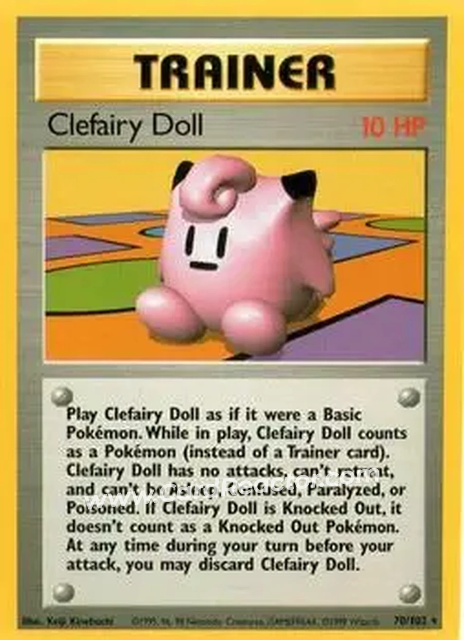 1999 Pokemon Base Set #70/102 - Clefairy