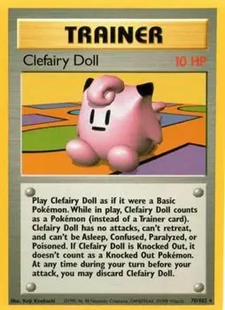 1999 Pokemon Base Set #70/102 - Clefairy