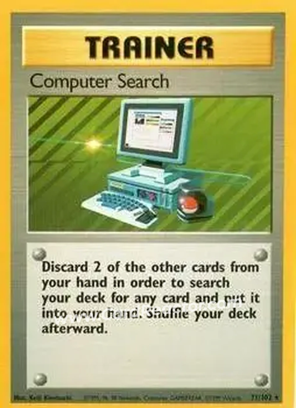 1999 Pokemon Base Set #71/102 - Computer Search
