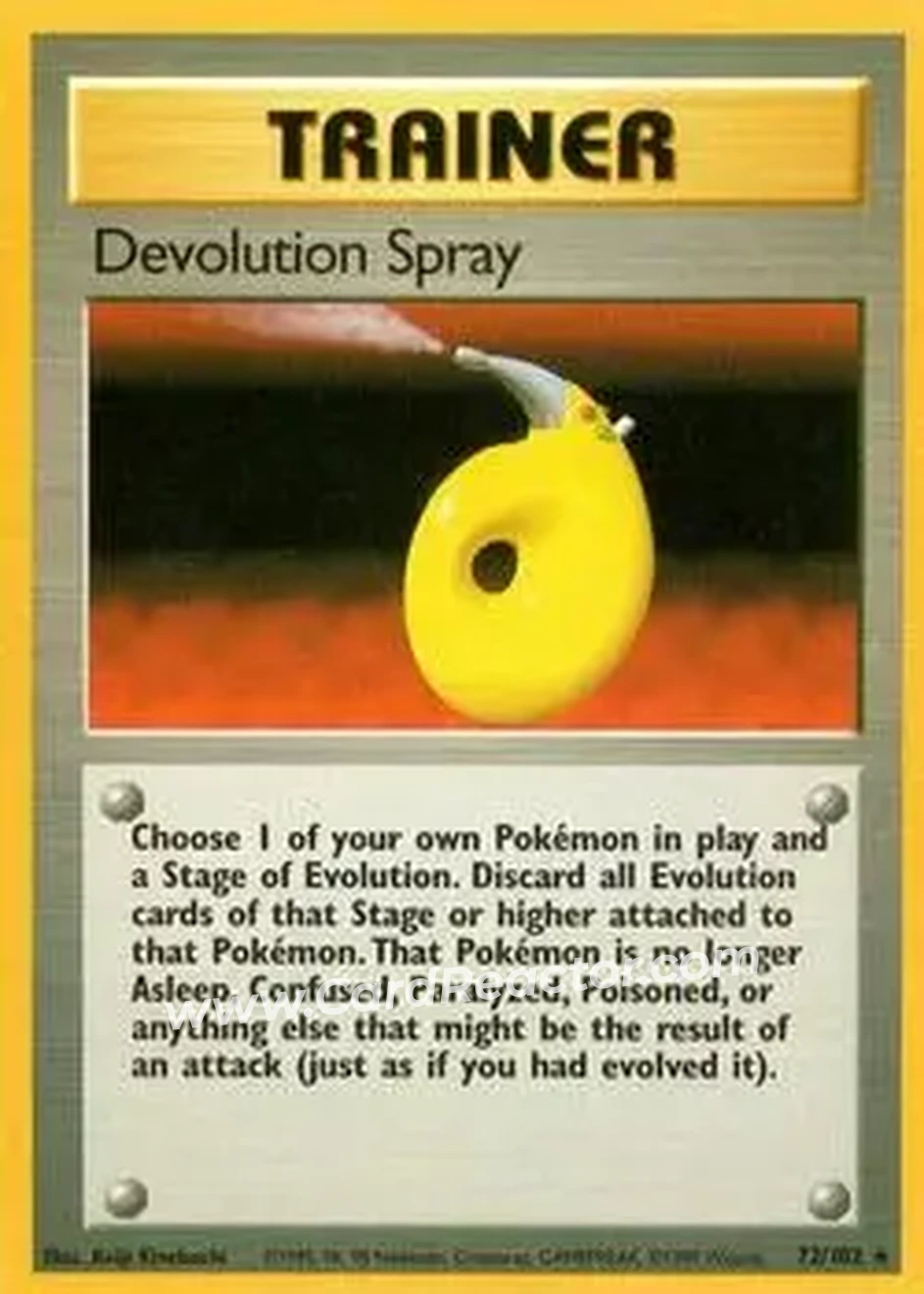 1999 Pokemon Base Set #72/102 - Devolution Spray