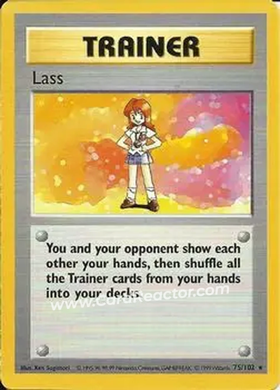 1999 Pokemon Base Set #75/102 - Lass
