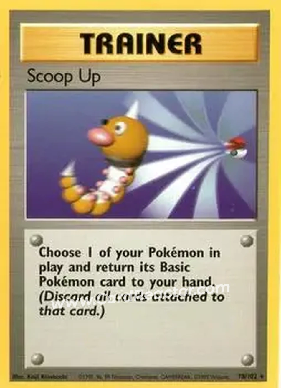 1999 Pokemon Base Set #78/102 - Scoop Up 1999 Pokemon Base Set #78/102 - Scoop Up