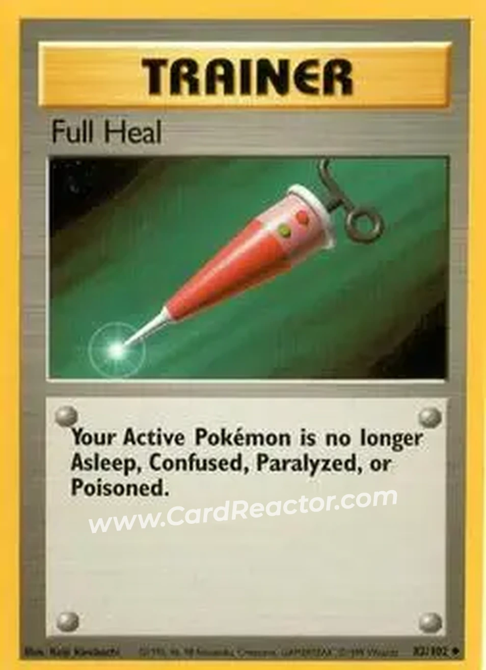 1999 Pokemon Base Set #82/102 - Full Heal