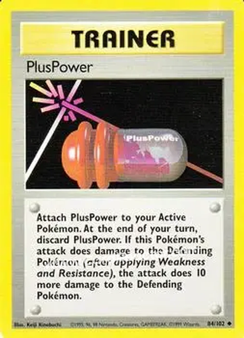 1999 Pokemon Base Set #84/102 - PlusPower 1999 Pokemon Base Set #84/102 - PlusPower