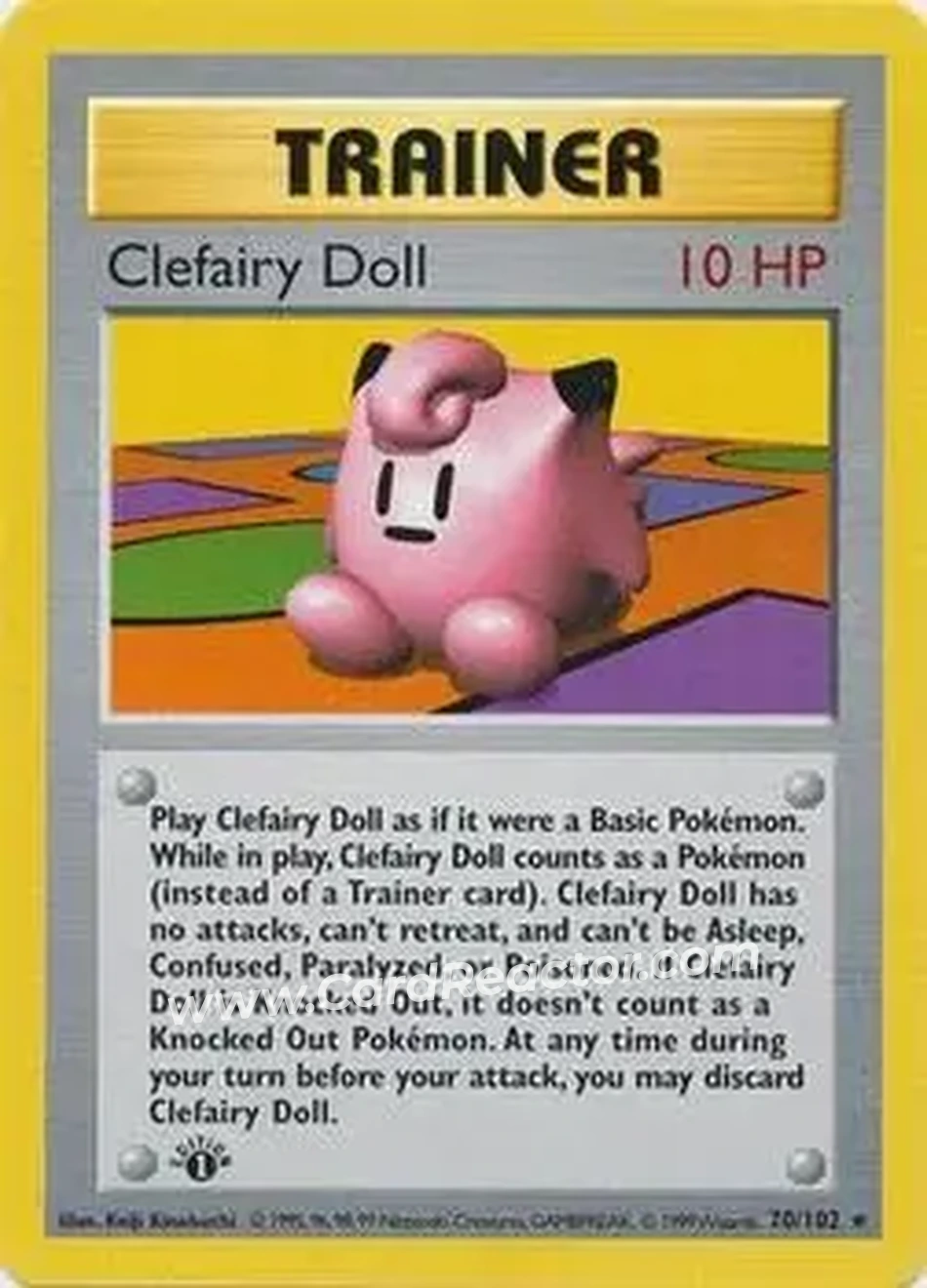 1999 Pokemon Base Set 1st Edition #70/102 - Clefairy Doll