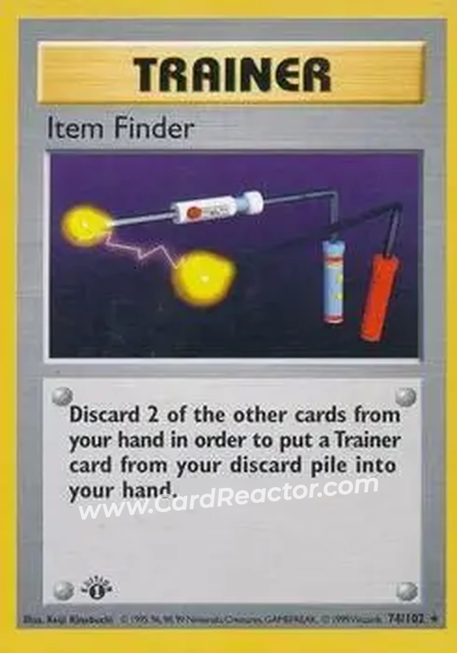 1999 Pokemon Base Set 1st Edition #74/102 - Item Finder 1999 Pokemon Base Set 1st Edition #74/102 - Item Finder