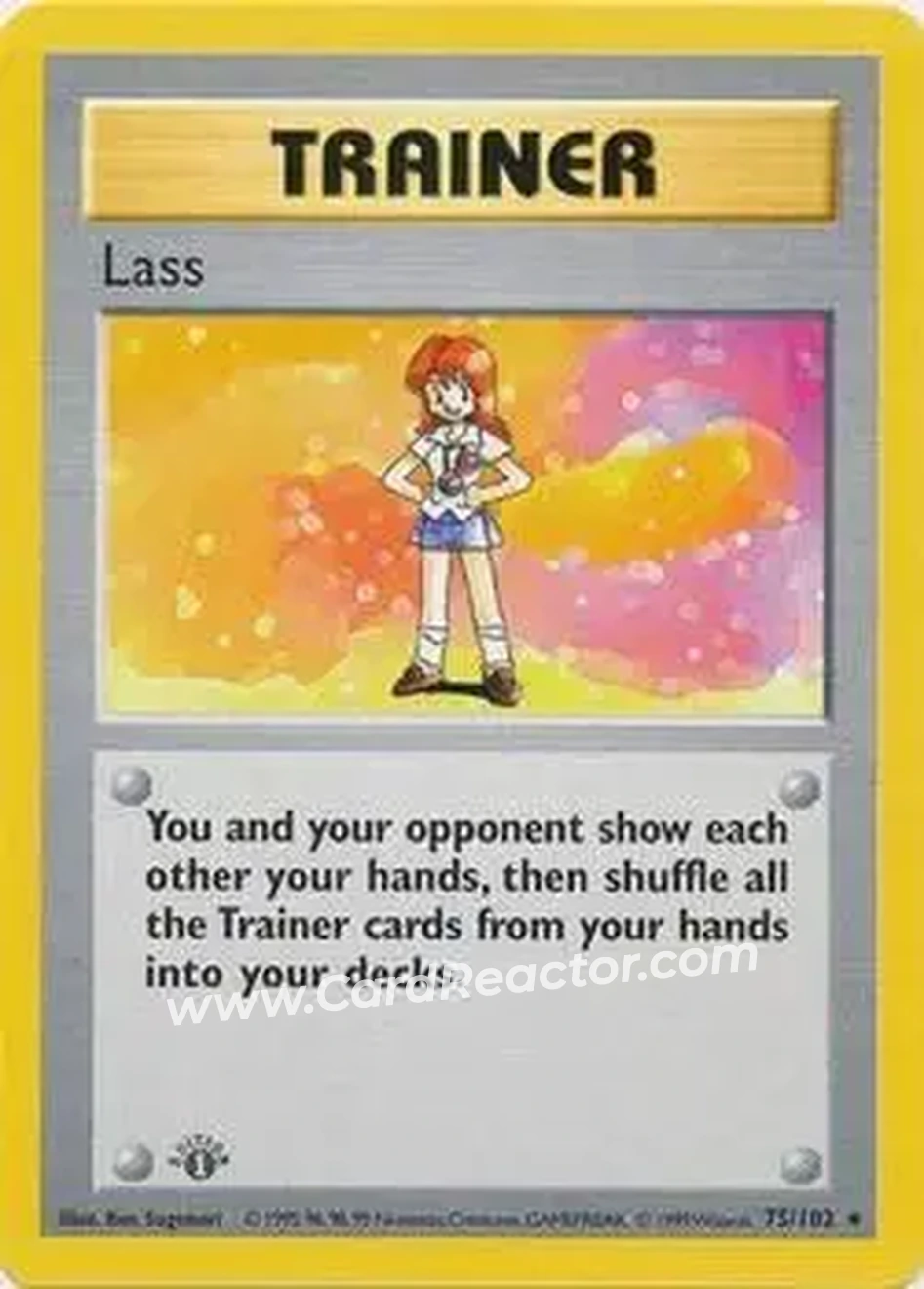 1999 Pokemon Base Set 1st Edition #75/102 - Lass