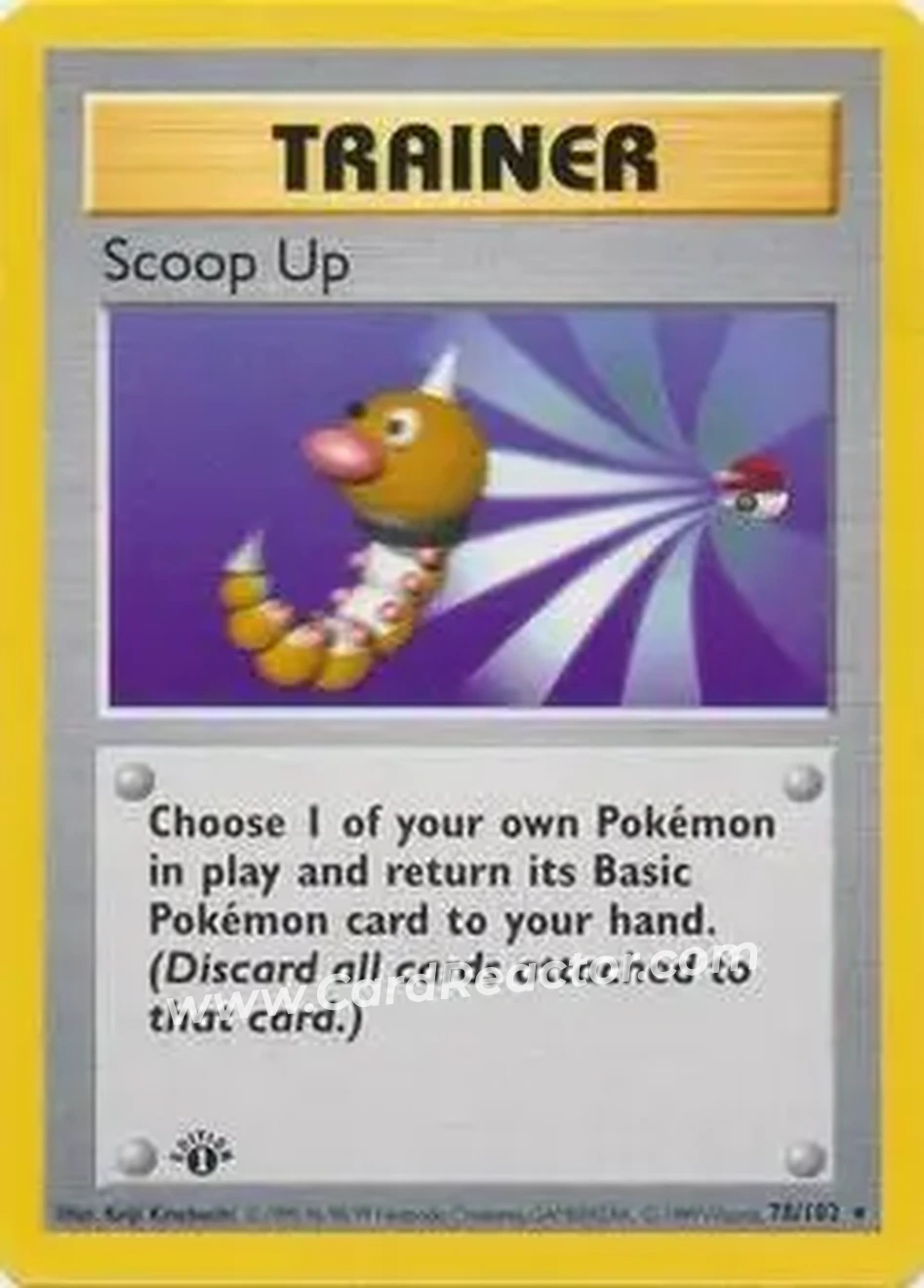 1999 Pokemon Base Set 1st Edition #78/102 - Scoop Up