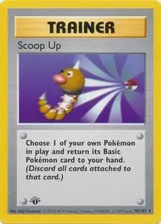 1999 Pokemon Base Set 1st Edition #78/102 - Scoop Up