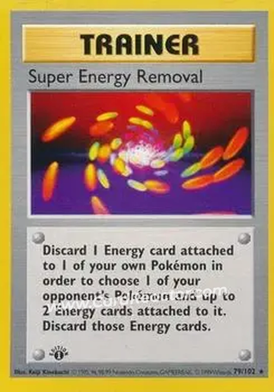 1999 Pokemon Base Set 1st Edition #79/102 - Super Energy Removal
