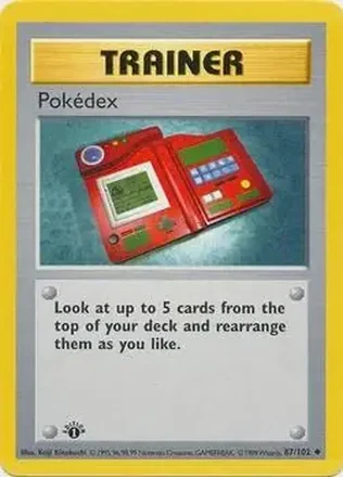 1999 Pokemon Base Set 1st Edition #87/102 - Pokédex
