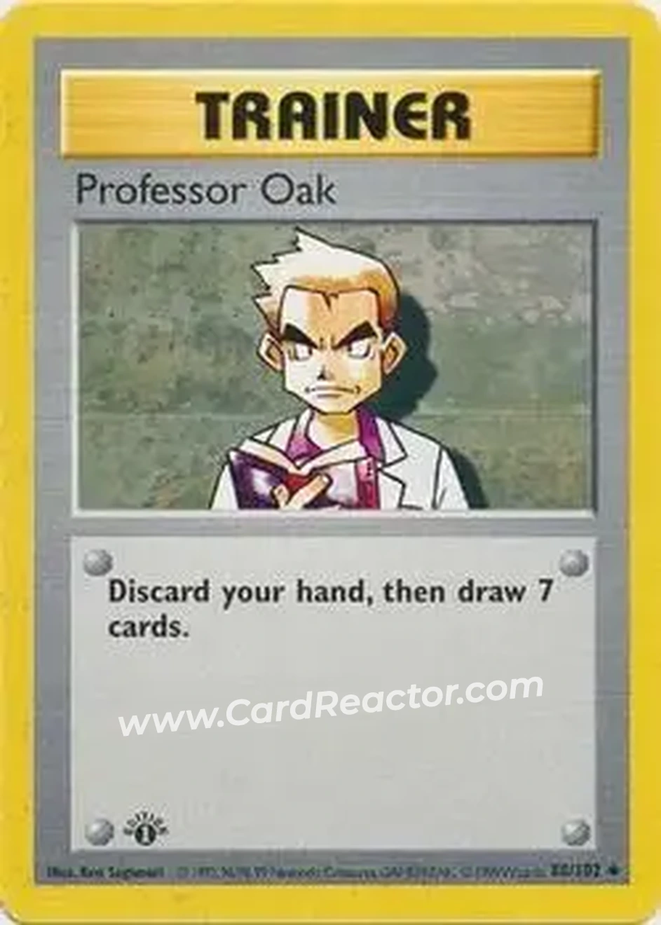 1999 Pokemon Base Set 1st Edition #88/102 - Professor Oak