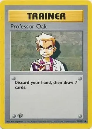 1999 Pokemon Base Set 1st Edition #88/102 - Professor Oak