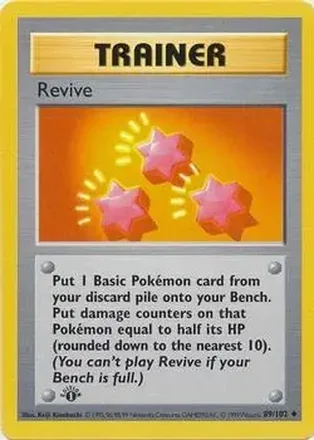 1999 Pokemon Base Set 1st Edition #89/102 - Revive