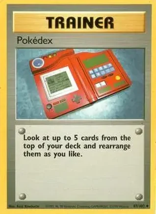 1999 Pokemon Base Set #87/102 - Pokédex