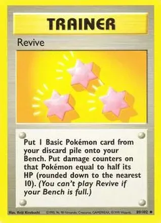 1999 Pokemon Base Set #89/102 - Revive