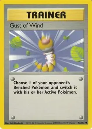 1999 Pokemon Base Set #93/102 - Gust of Wind