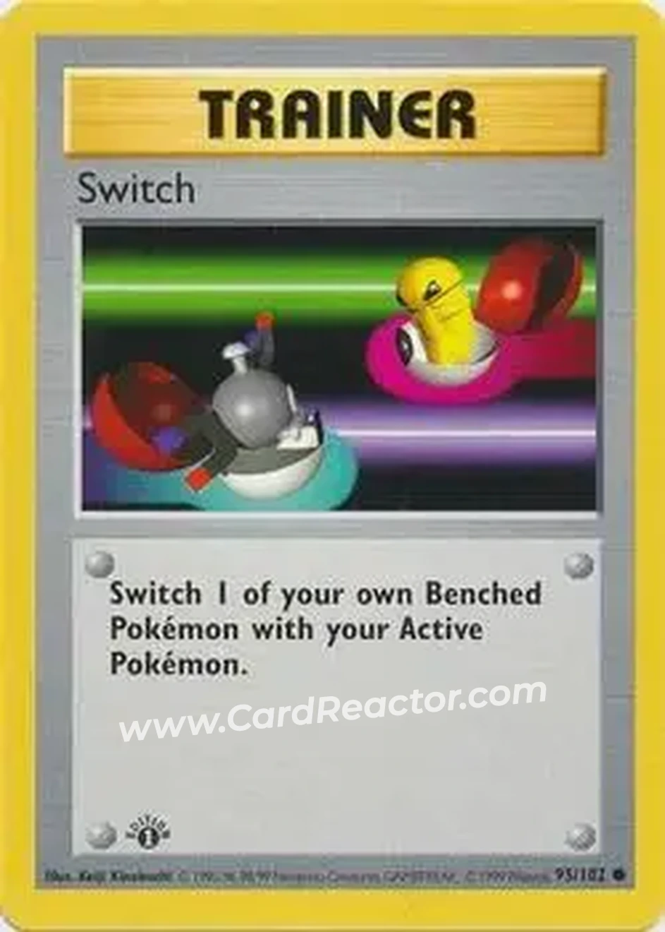 1999 Pokemon Base Set 1st Edition #95/102 - Switch