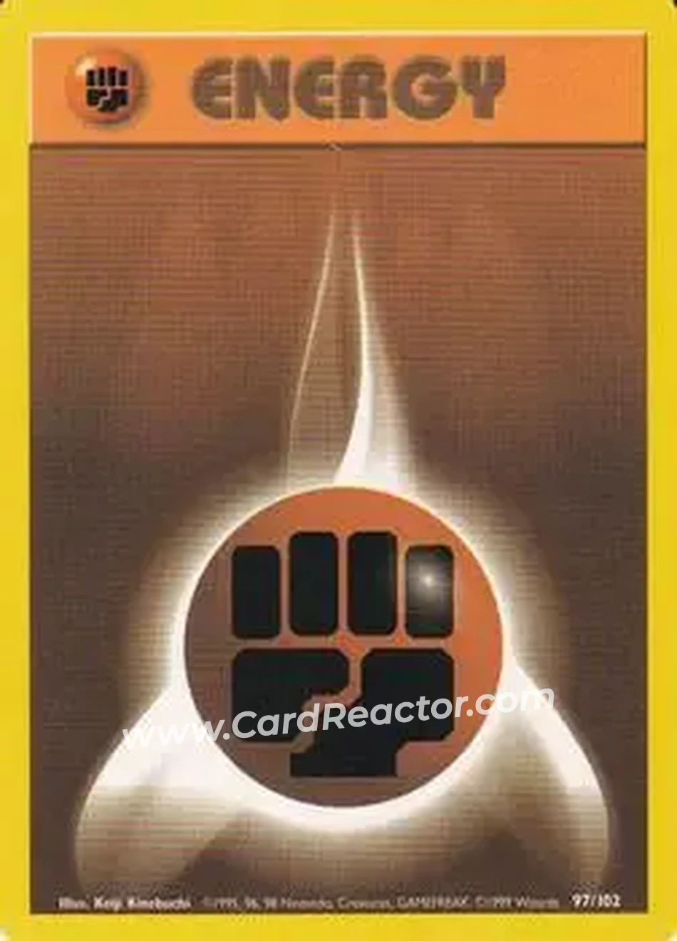 1999 Pokemon Base Set #97/102 - Fighting Energy