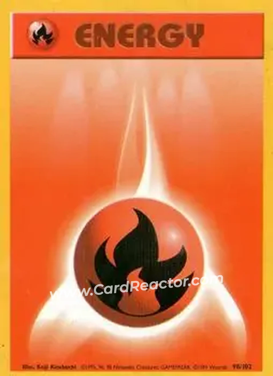 1999 Pokemon Base Set #98/102 - Card #98/102