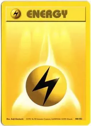 1999 Pokemon Base Set #100/102 - Lightning Energy
