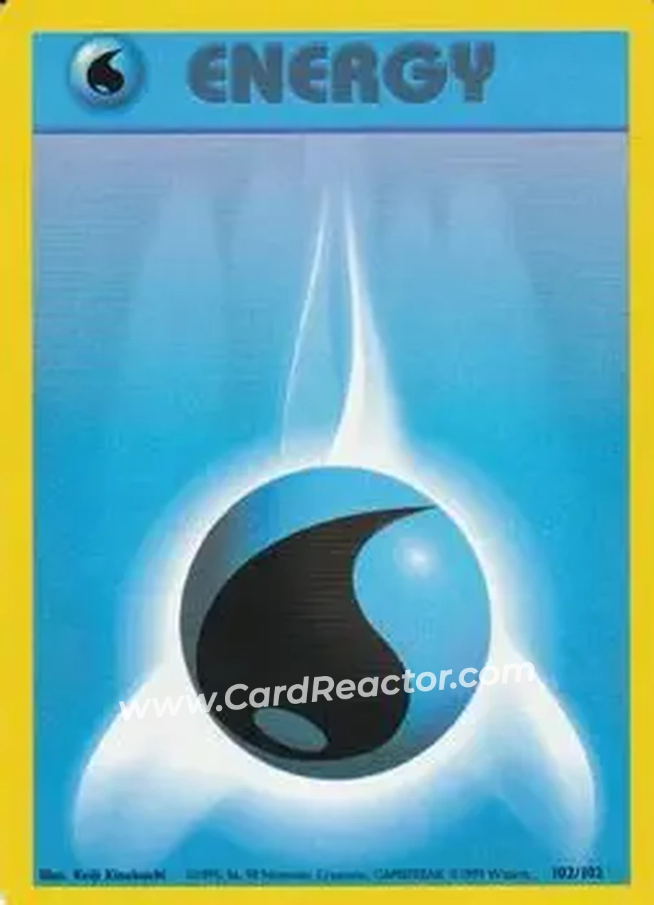1999 Pokemon Base Set #102/102 - Water Energy