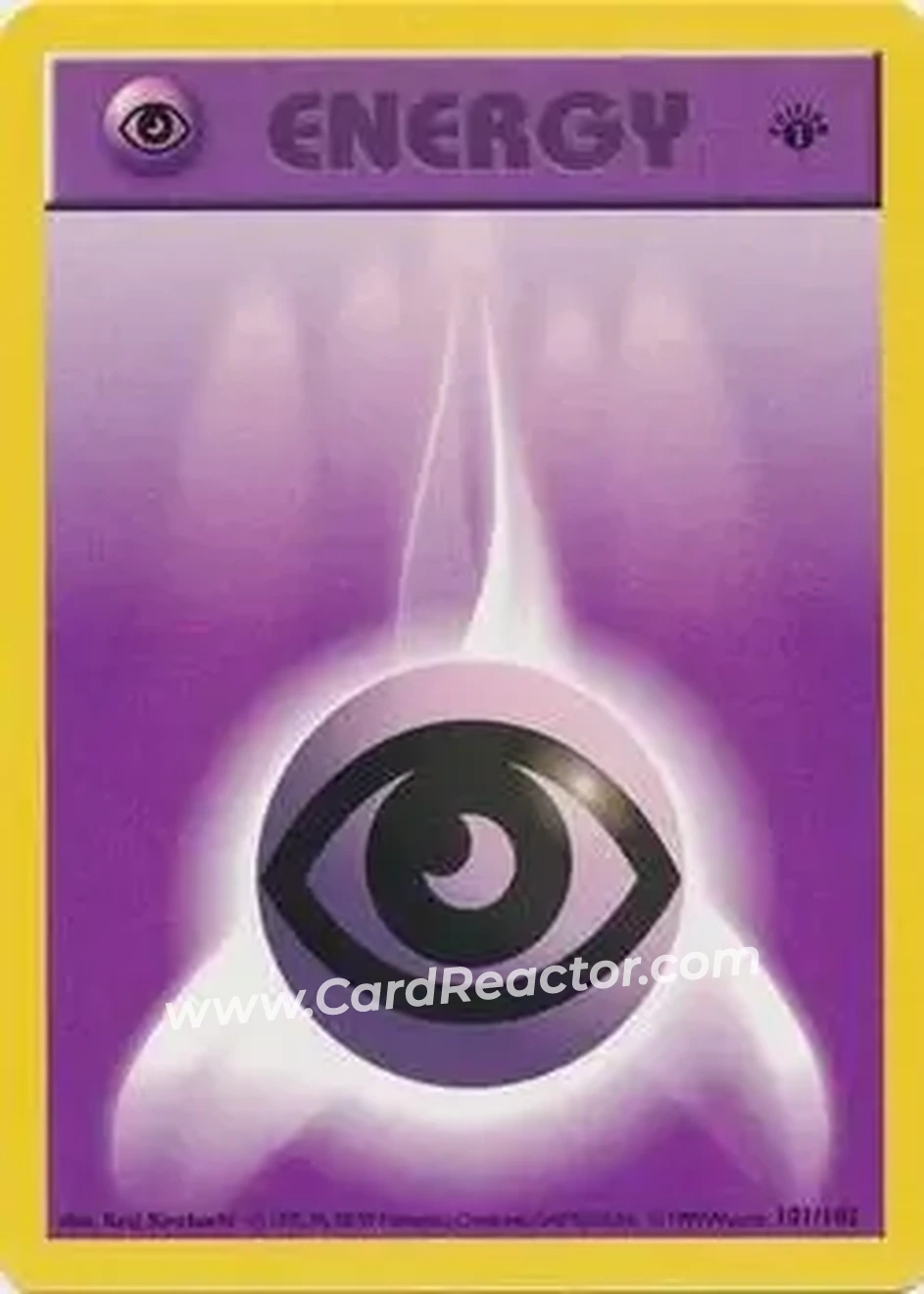 1999 Pokemon Base Set 1st Edition #101/102 - Psychic Energy