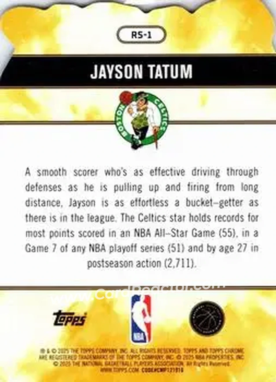 2025-26 Topps Chrome - Rock Stars #RS-1 - Jayson Tatum - Boston Celtics 2025-26 Topps Chrome - Rock Stars #RS-1 - Jayson Tatum - Boston Celtics