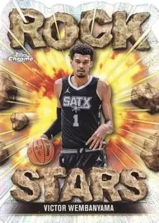 2025-26 Topps Chrome - Rock Stars #RS-2 - Victor Wembanyama - San Antonio Spurs