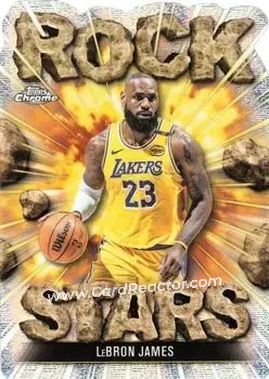 2025-26 Topps Chrome - Rock Stars #RS-3 - LeBron James - Los Angeles Lakers 2025-26 Topps Chrome - Rock Stars #RS-3 - LeBron James - Los Angeles Lakers