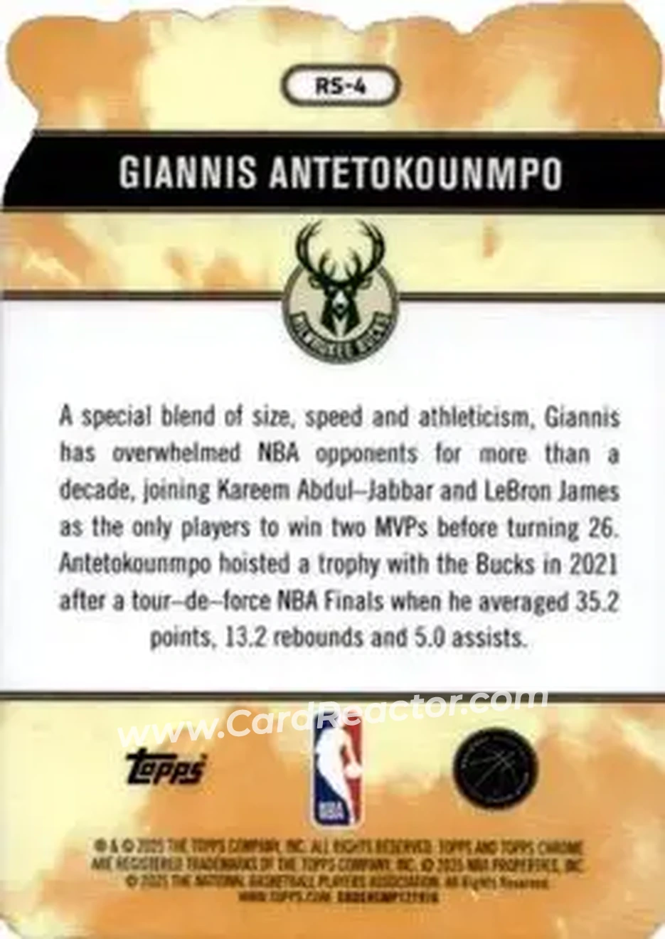 2025-26 Topps Chrome - Rock Stars #RS-4 - Giannis Antetokounmpo - Milwaukee Bucks