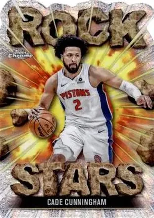 2025-26 Topps Chrome - Rock Stars #RS-5 - Cade Cunningham - Detroit Pistons
