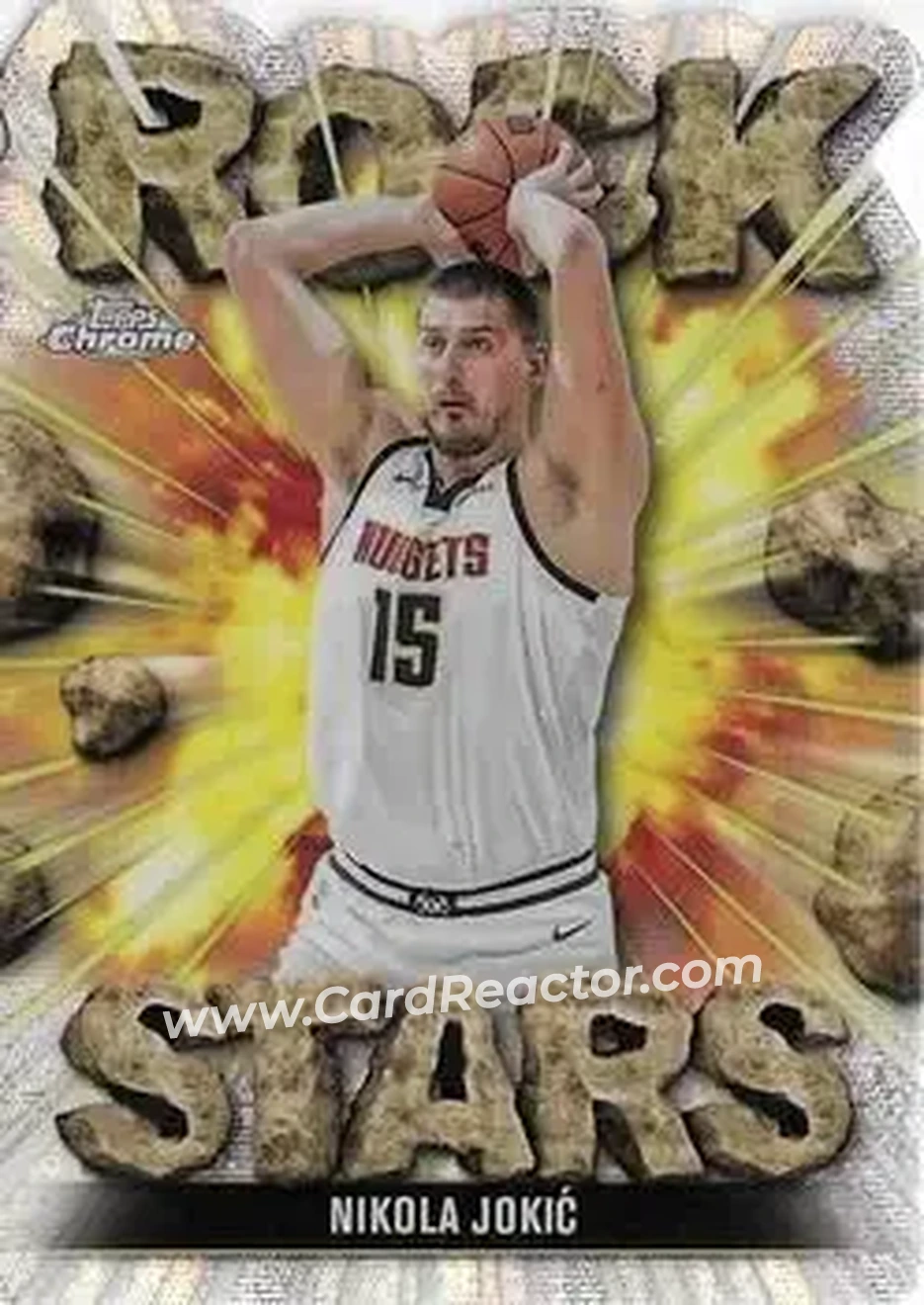 2025-26 Topps Chrome - Rock Stars #RS-7 - Nikola Jokić - Denver Nuggets 2025-26 Topps Chrome - Rock Stars #RS-7 - Nikola Jokić - Denver Nuggets