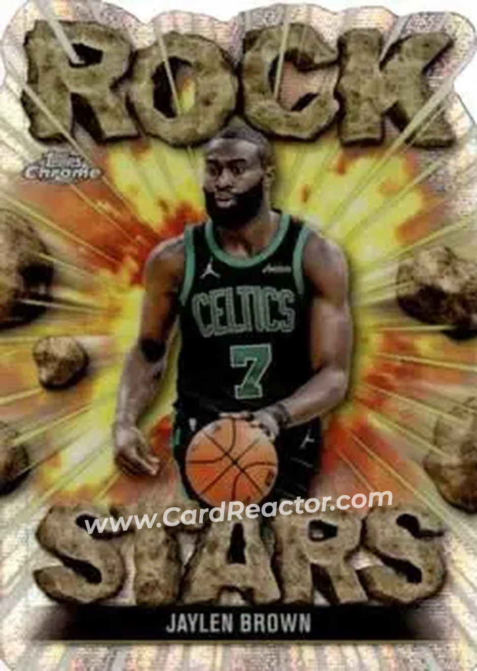 2025-26 Topps Chrome - Rock Stars #RS-8 - Jaylen Brown - Boston Celtics
