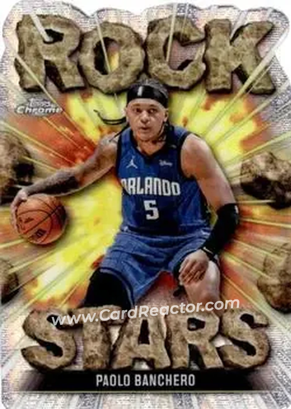 2025-26 Topps Chrome - Rock Stars #RS-9 - Paolo Banchero - Orlando Magic 2025-26 Topps Chrome - Rock Stars #RS-9 - Paolo Banchero - Orlando Magic