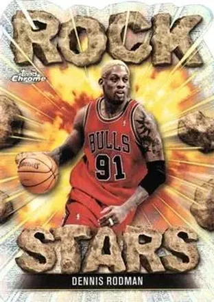 2025-26 Topps Chrome - Rock Stars #RS-12 - Dennis Rodman - Chicago Bulls