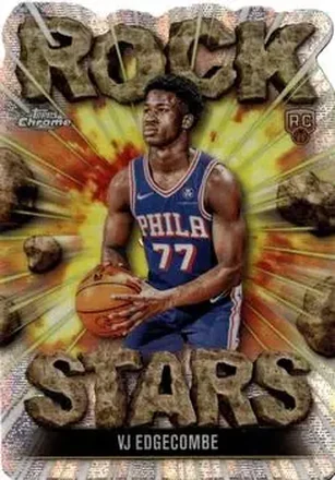 2025-26 Topps Chrome - Rock Stars #RS-18 - VJ Edgecombe - Philadelphia 76ers